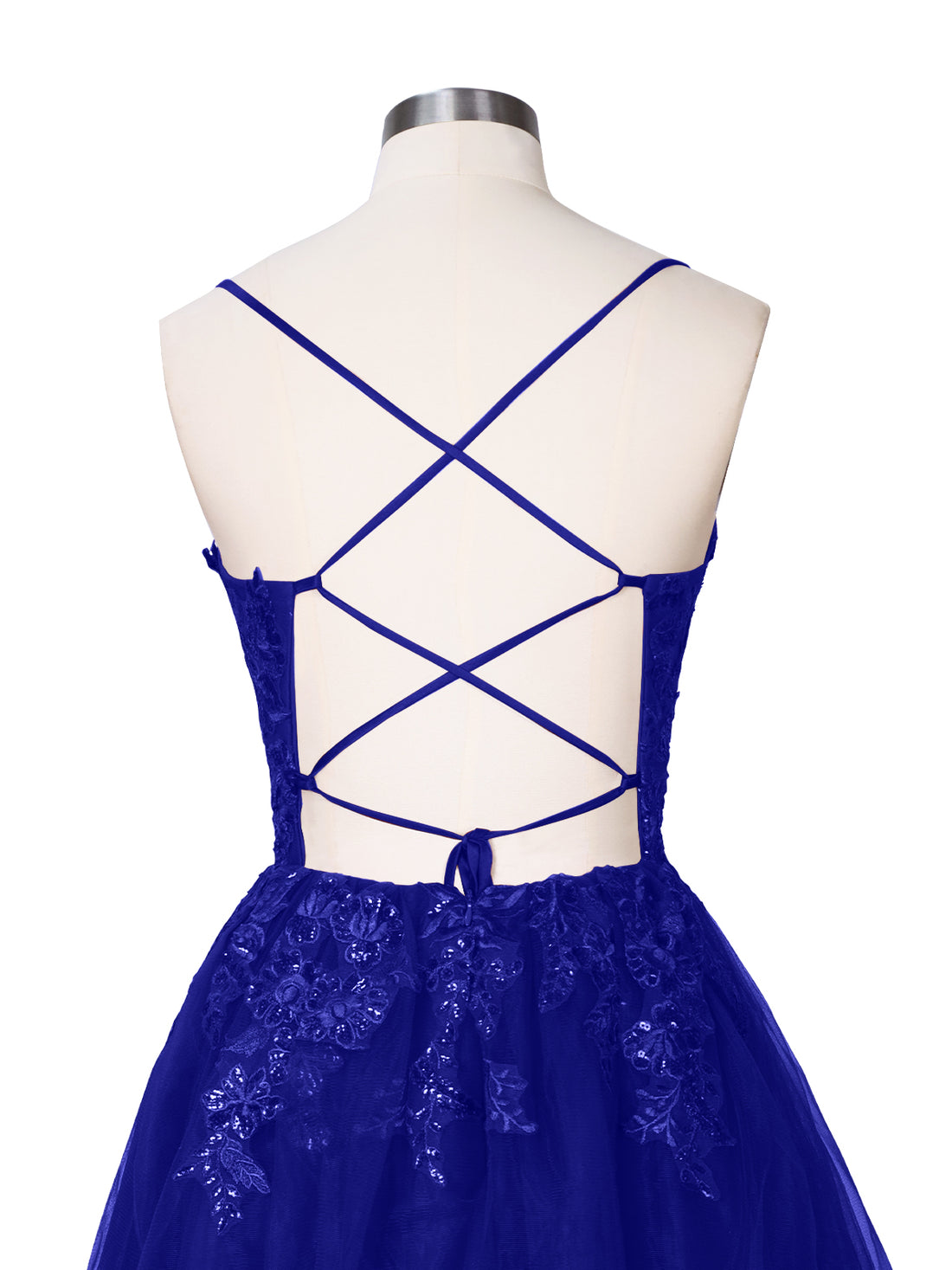 Applique Soft Tulle Mini Dress 
