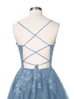Applique Soft Tulle Mini Dress 