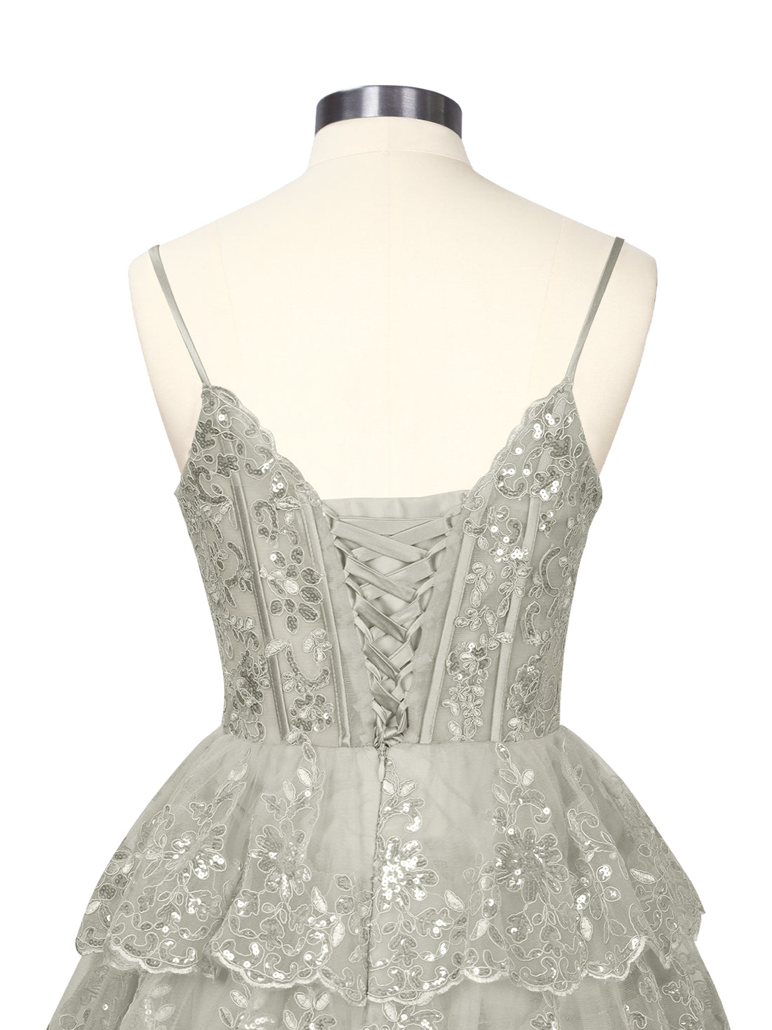 Sequin Appliques Mini Dress 