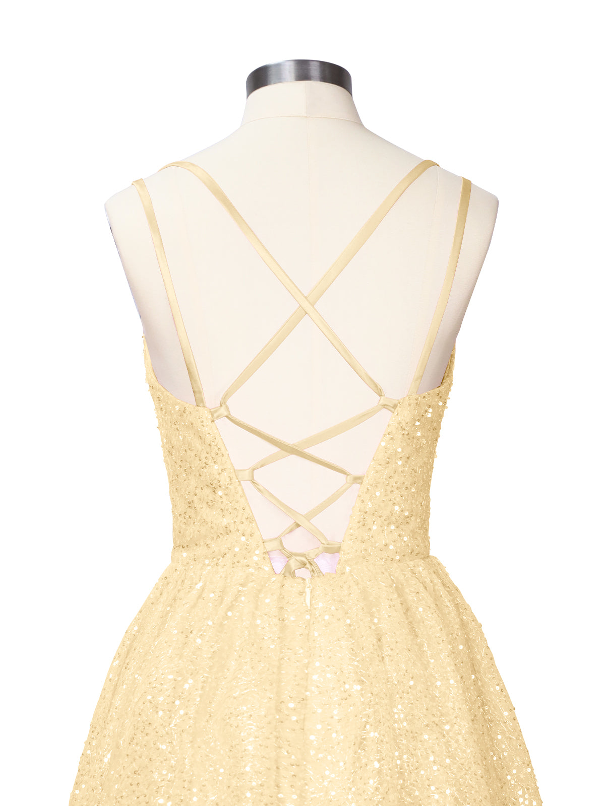Sparkly Sequined A-line Mini Dress 