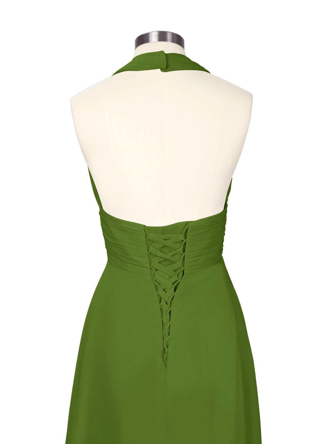 Ruched Halter Bridesmaid Dress 