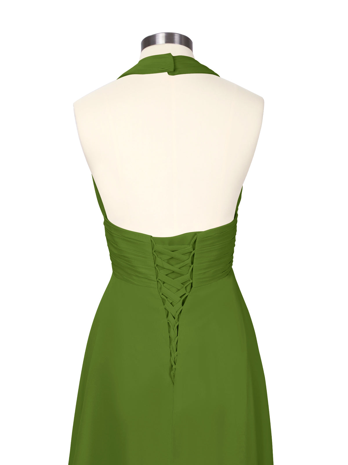 Ruched Halter Bridesmaid Dress 