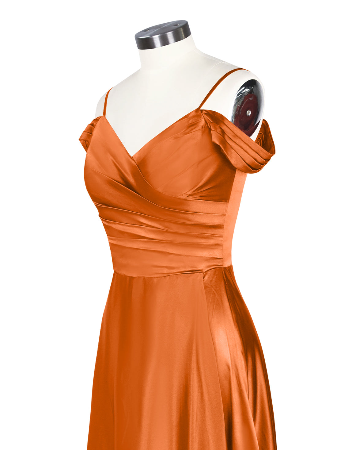 Silk-Like Pleated Prom Dress 