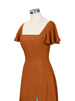 Flutter Sleeves Bridesmaid Dress 
