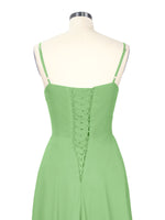 Spaghetti Asymmetrical Bridesmaid Dress 