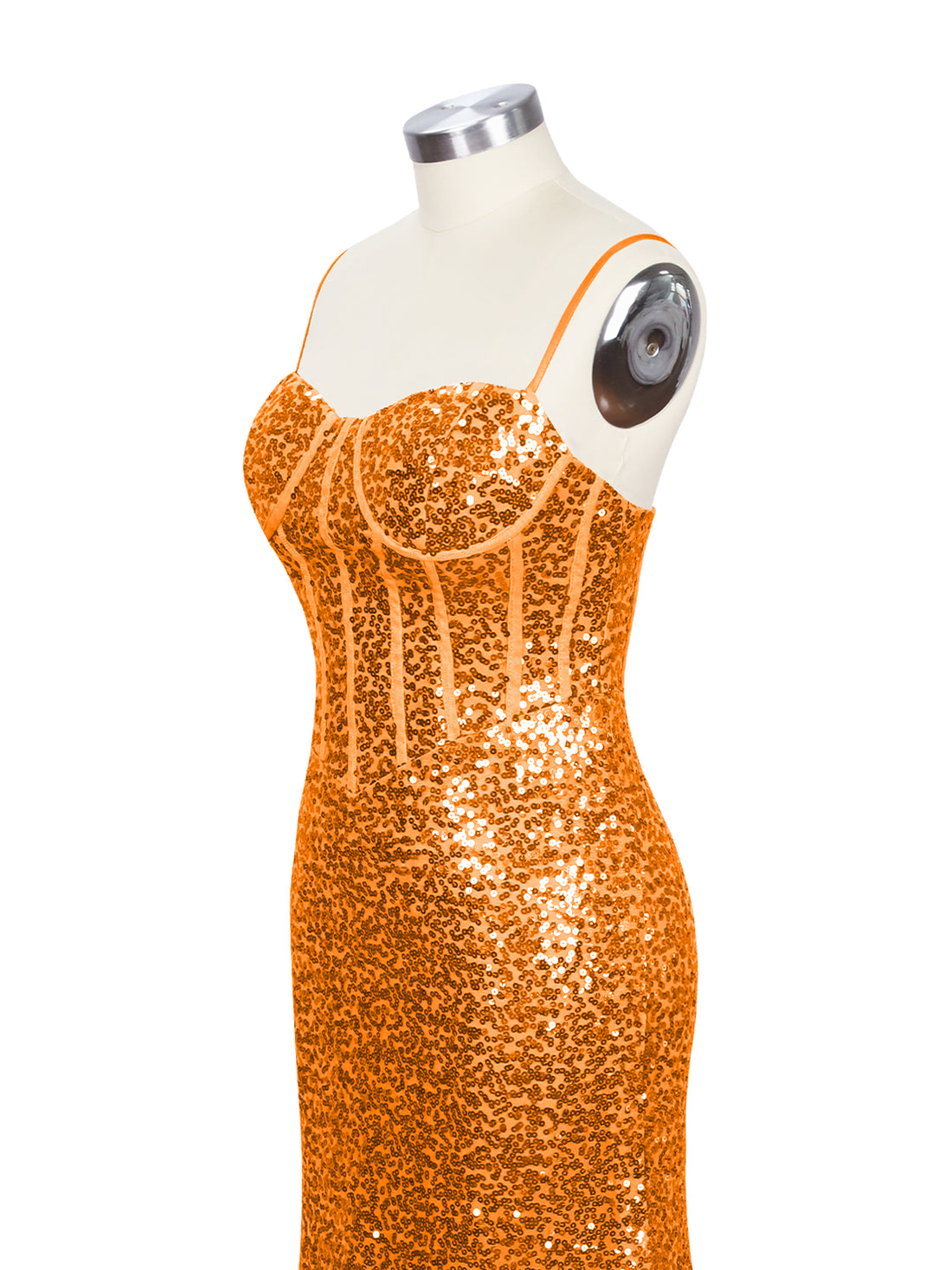 Spaghetti Sheath Prom Dress 