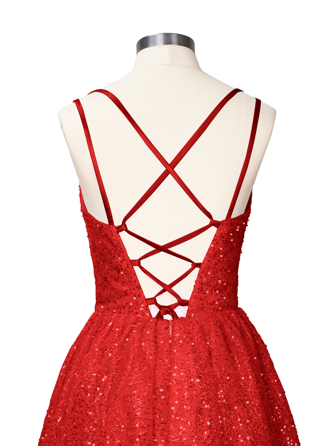 Sparkly Sequined A-line Mini Dress 