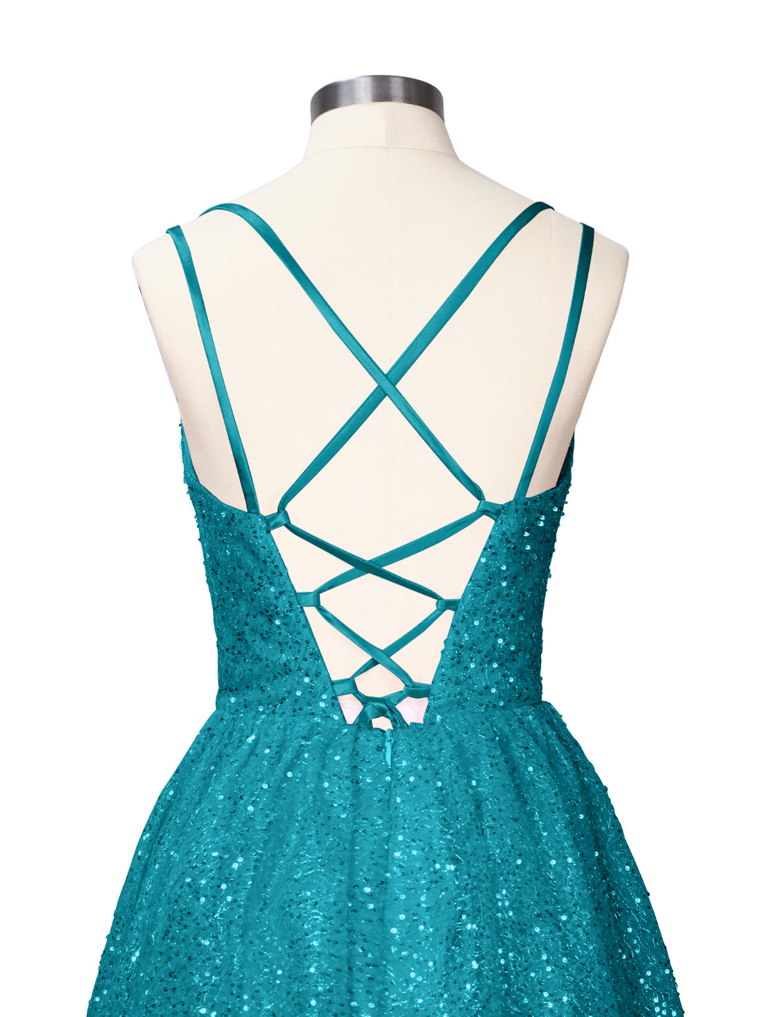 Sparkly Sequined A-line Mini Dress 