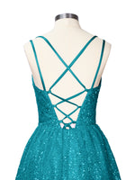 Sparkly Sequined A-line Mini Dress 