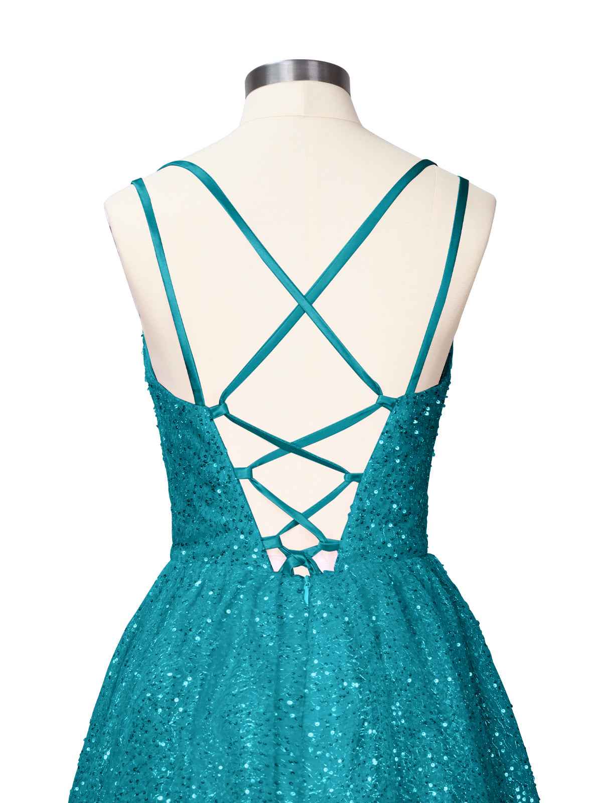 Sparkly Sequined A-line Mini Dress 