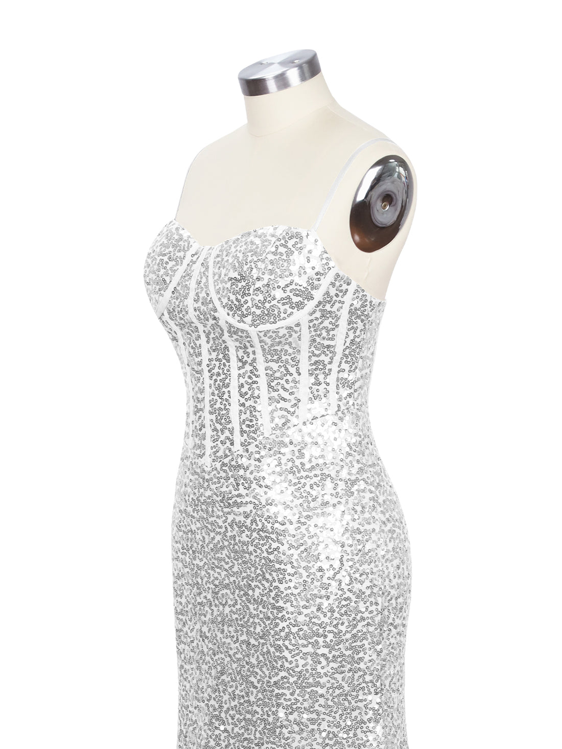 Spaghetti Sheath Prom Dress 