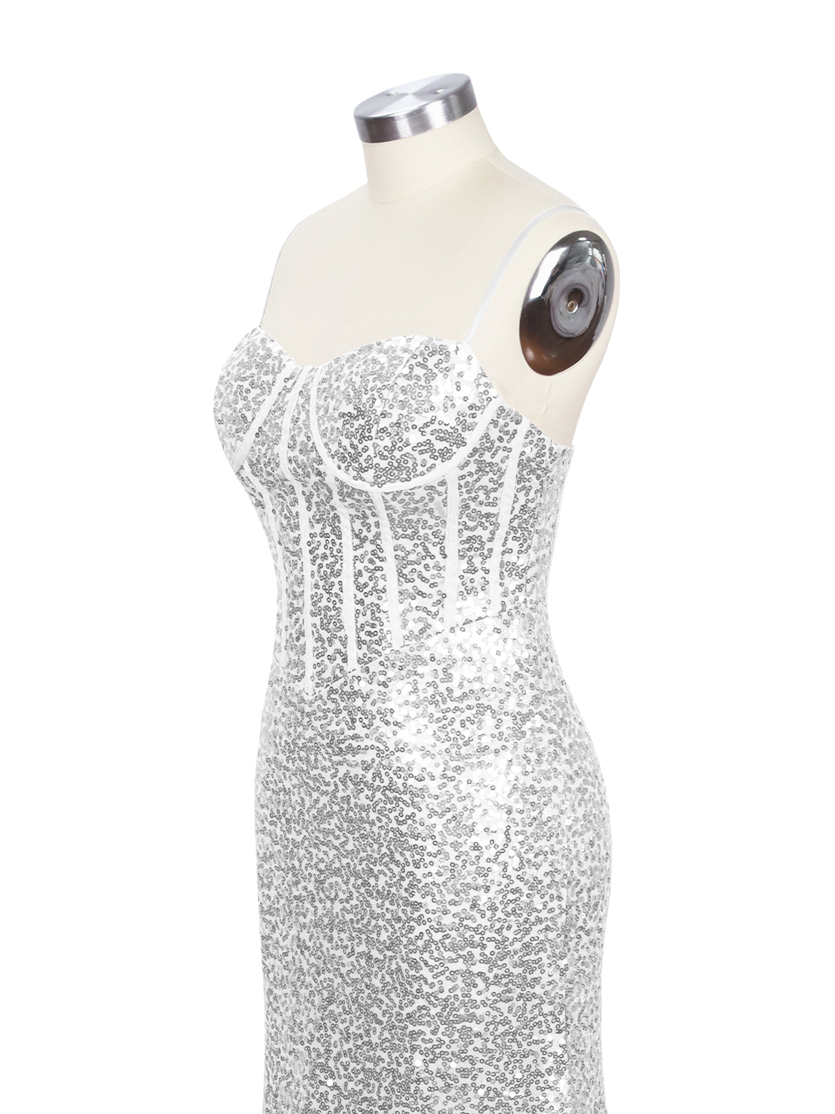 Spaghetti Sheath Prom Dress 