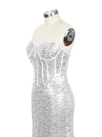 Spaghetti Sheath Prom Dress 