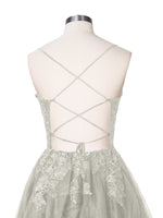 Applique Soft Tulle Mini Dress 