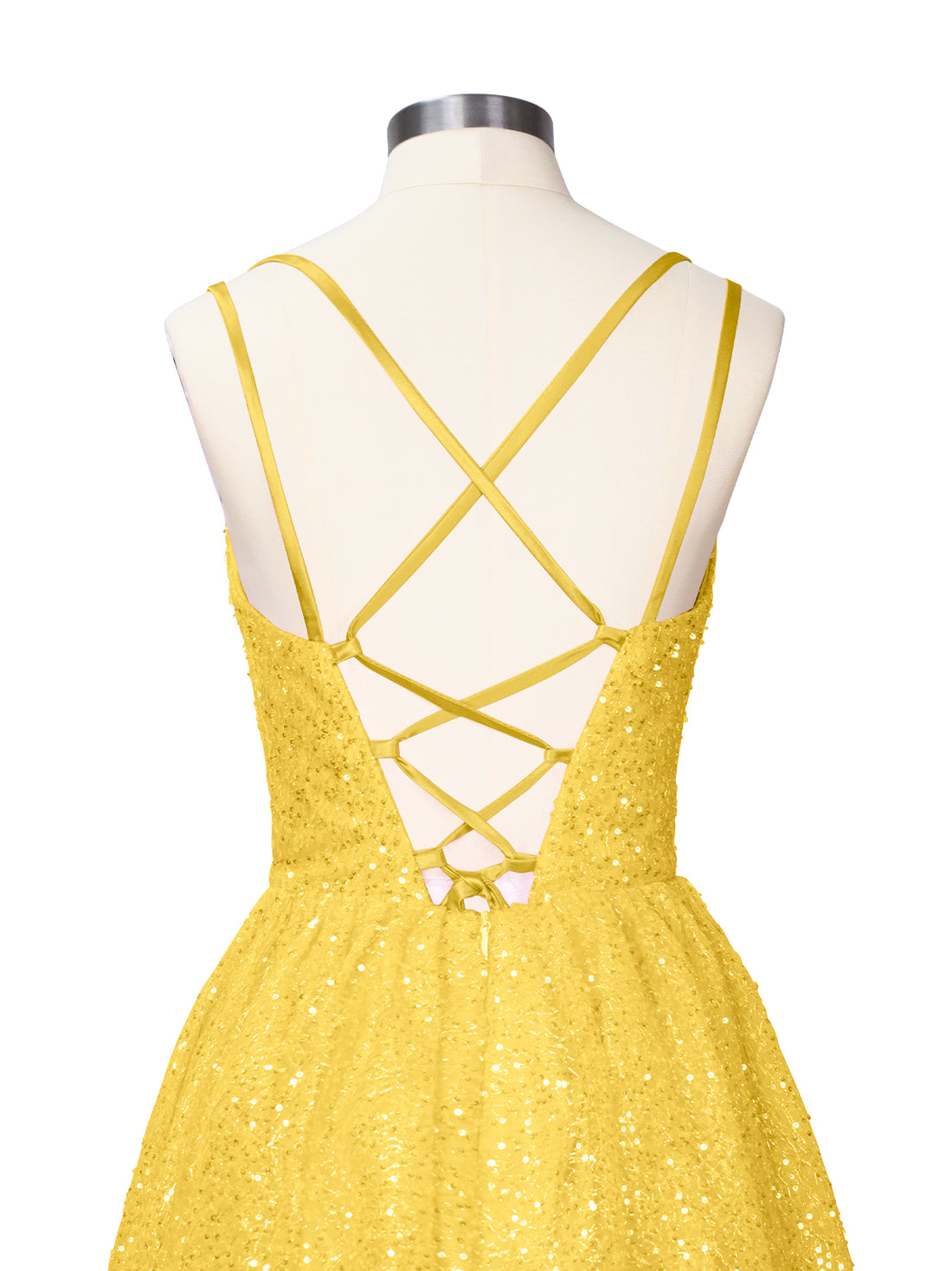 Sparkly Sequined A-line Mini Dress 