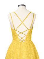 Sparkly Sequined A-line Mini Dress 
