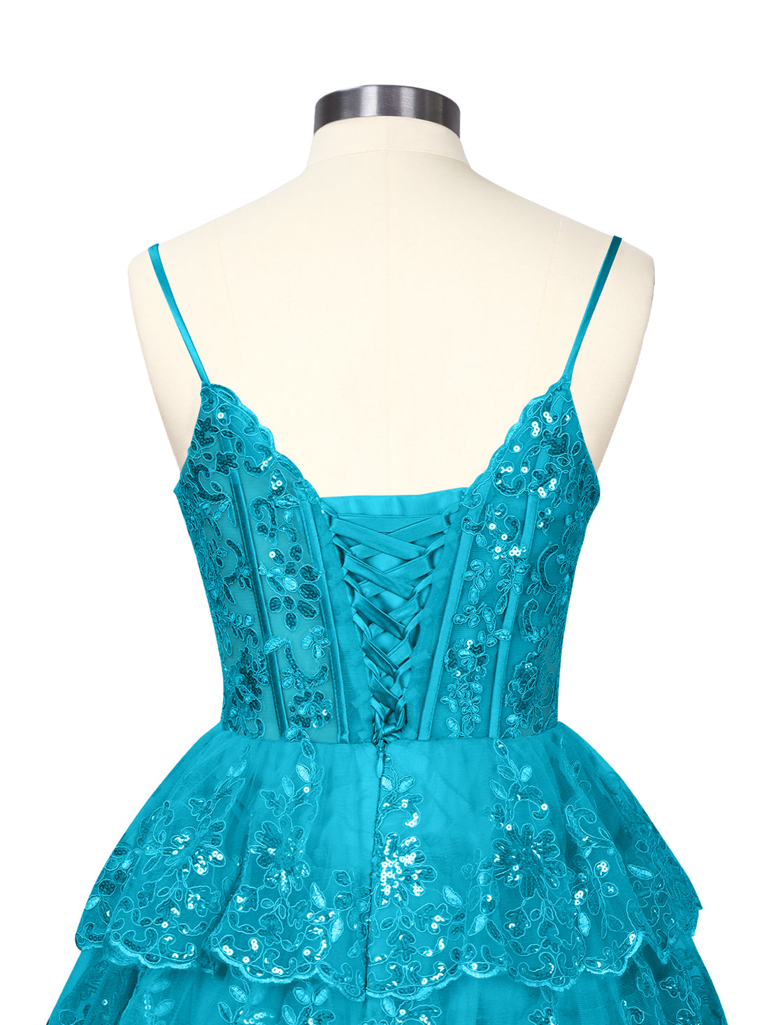 Sequin Appliques Mini Dress 