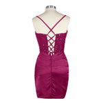 lace up homecoming dress 