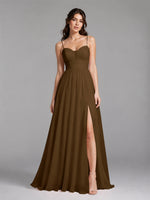 A-Line Bridesmaid Dress with Spaghetti Straps