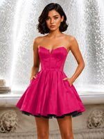 A-line Homecoming Dress with Hidden Pockets 