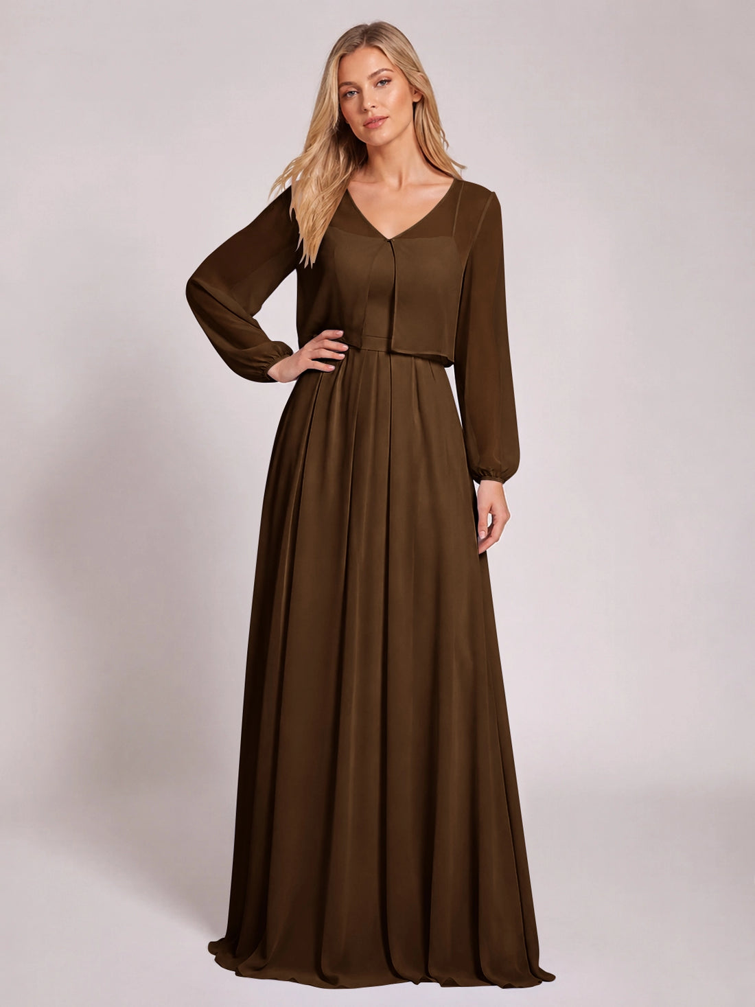 Two-Piece Square Neckline Bridesmaid Dress with Jacket