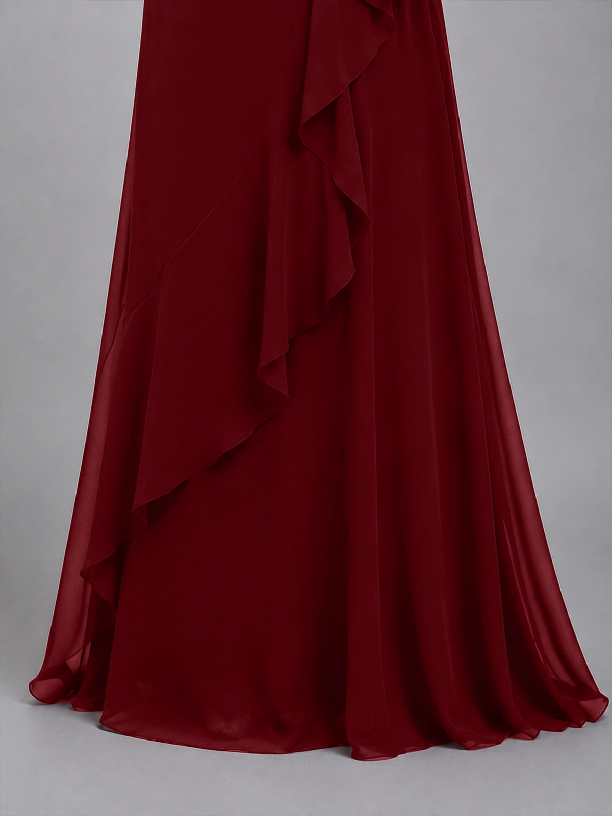 Chiffon Mother of the Bride Dress with 3D Rosette