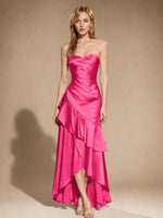 Strapless Prom Dress with Tiered Ruffles 