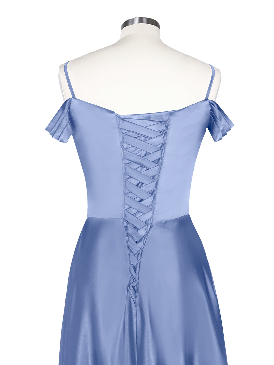 Silk-Like Pleated Prom Dress 