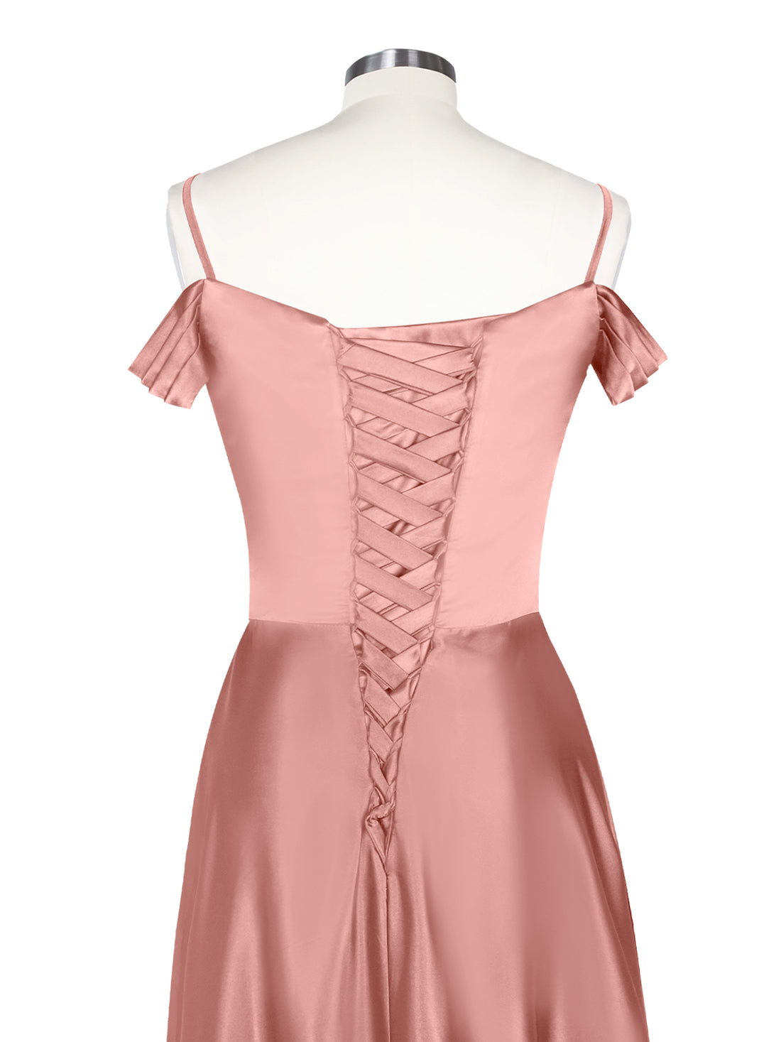 Silk-Like Pleated Prom Dress 