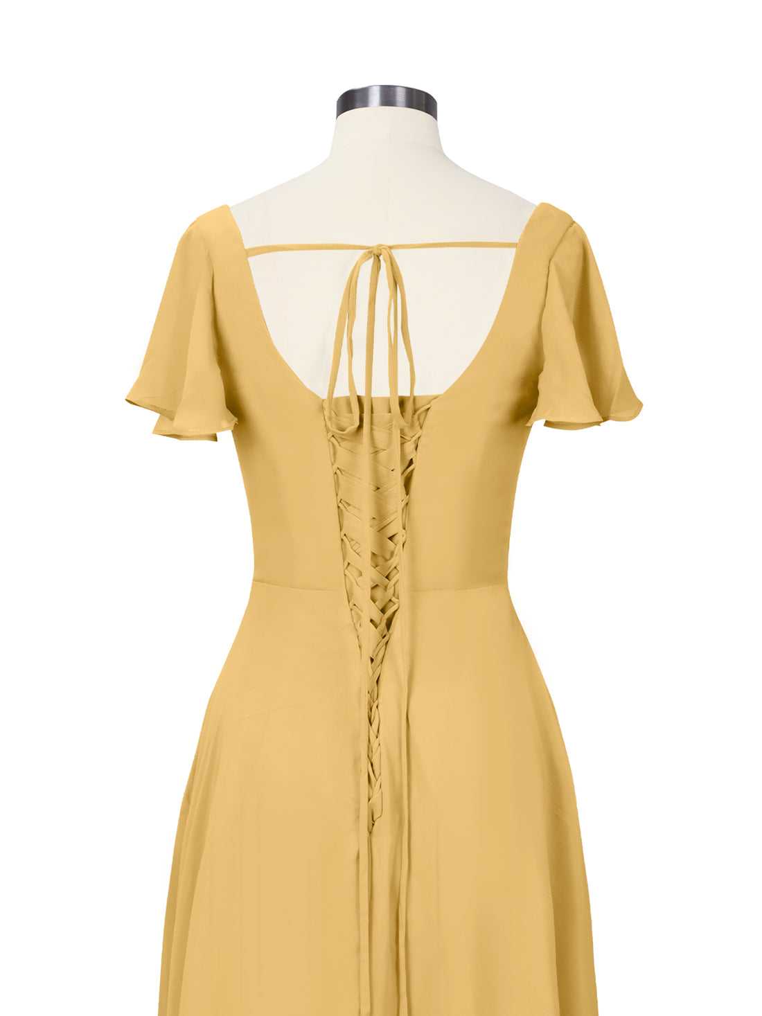 Flutter Sleeves Bridesmaid Dress 