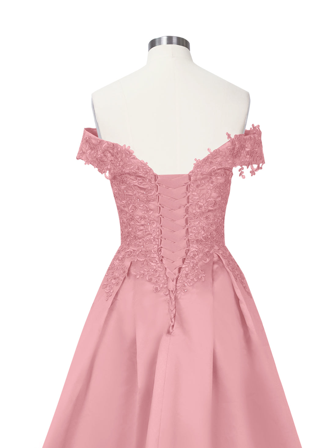 Applique Bodice Prom Dress 