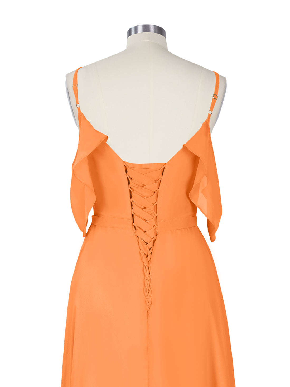 Flowy Spaghetti Bridesmaid Dress 