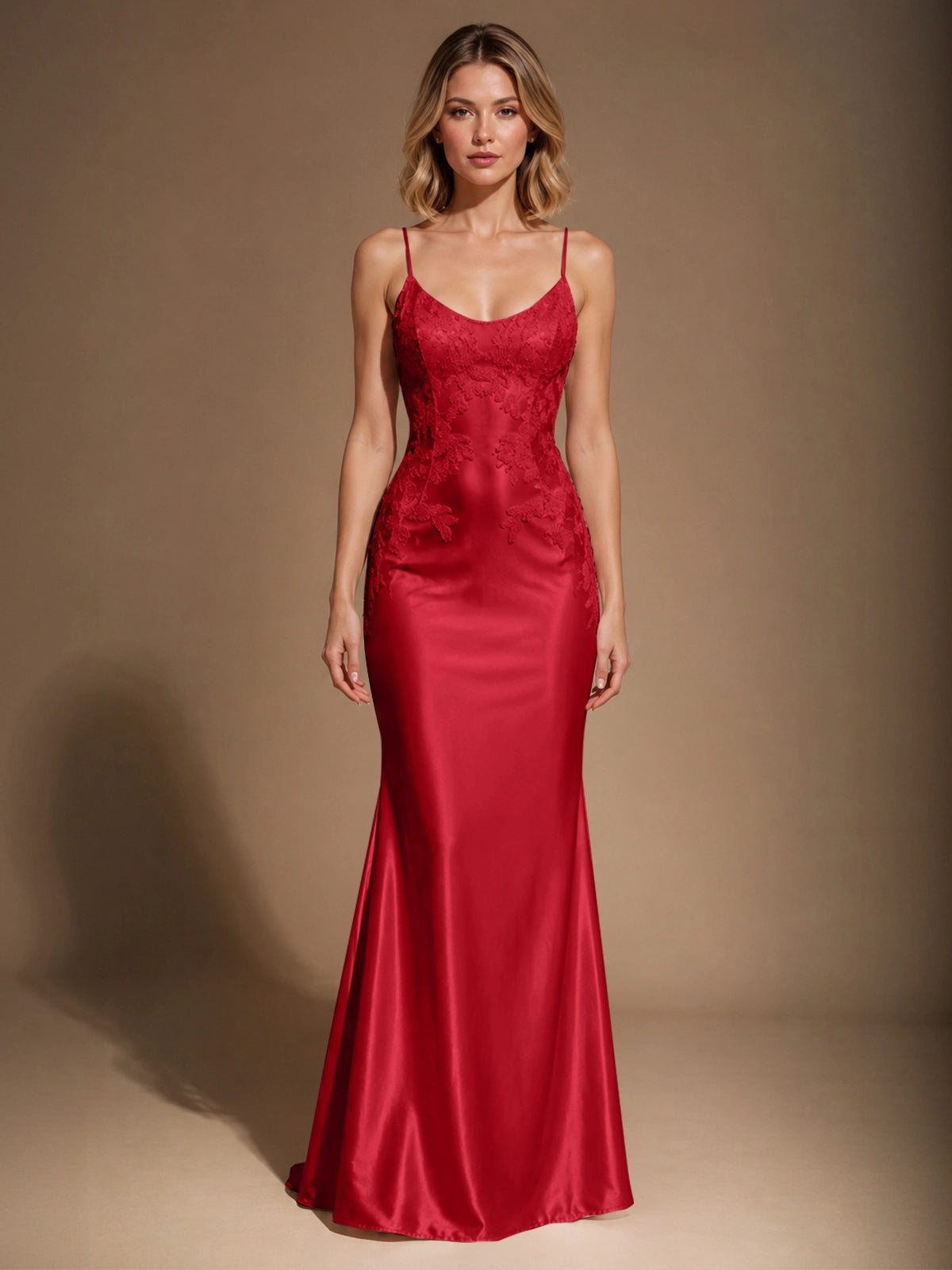 Mermaid Prom Dress with Sequin Appliques 