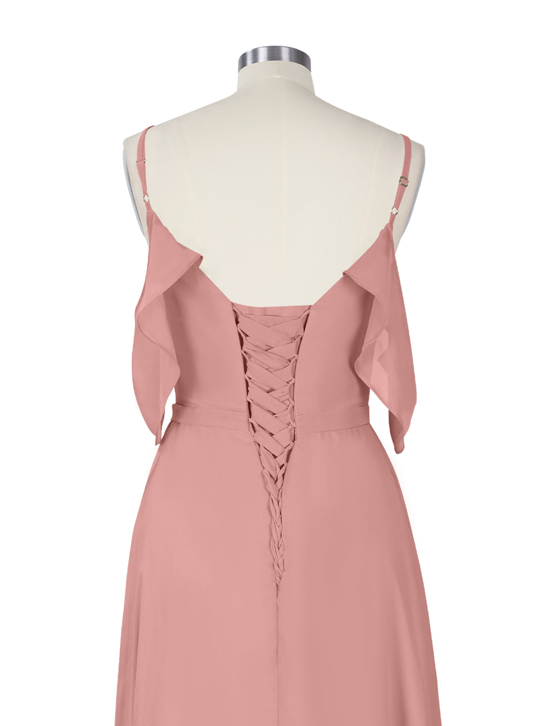 Flowy Spaghetti Bridesmaid Dress 