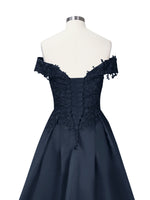Applique Bodice Prom Dress 