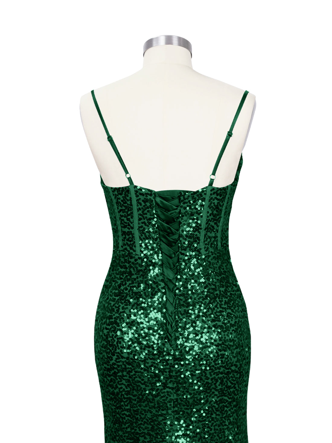 Spaghetti Sheath Prom Dress 