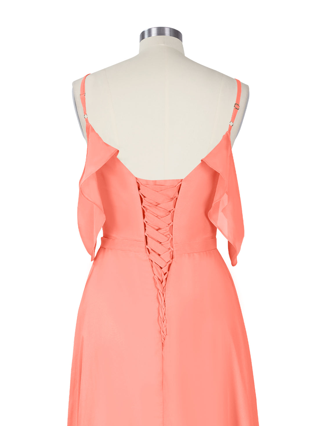Flowy Spaghetti Bridesmaid Dress 