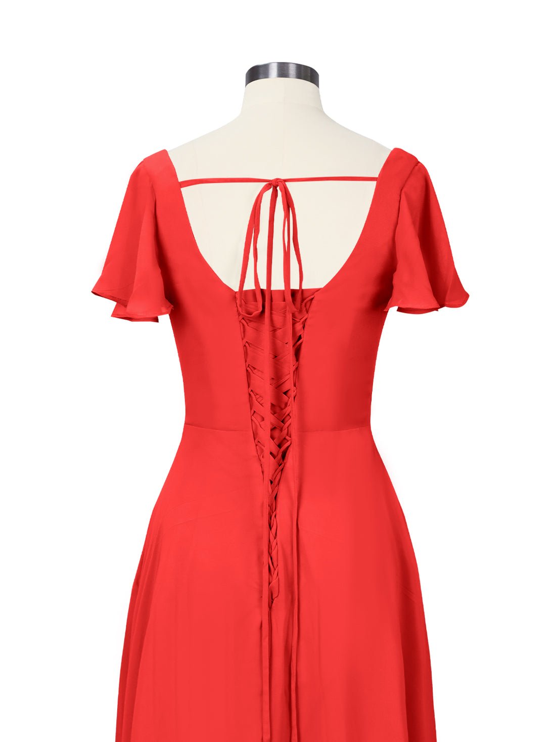 Flutter Sleeves Bridesmaid Dress 