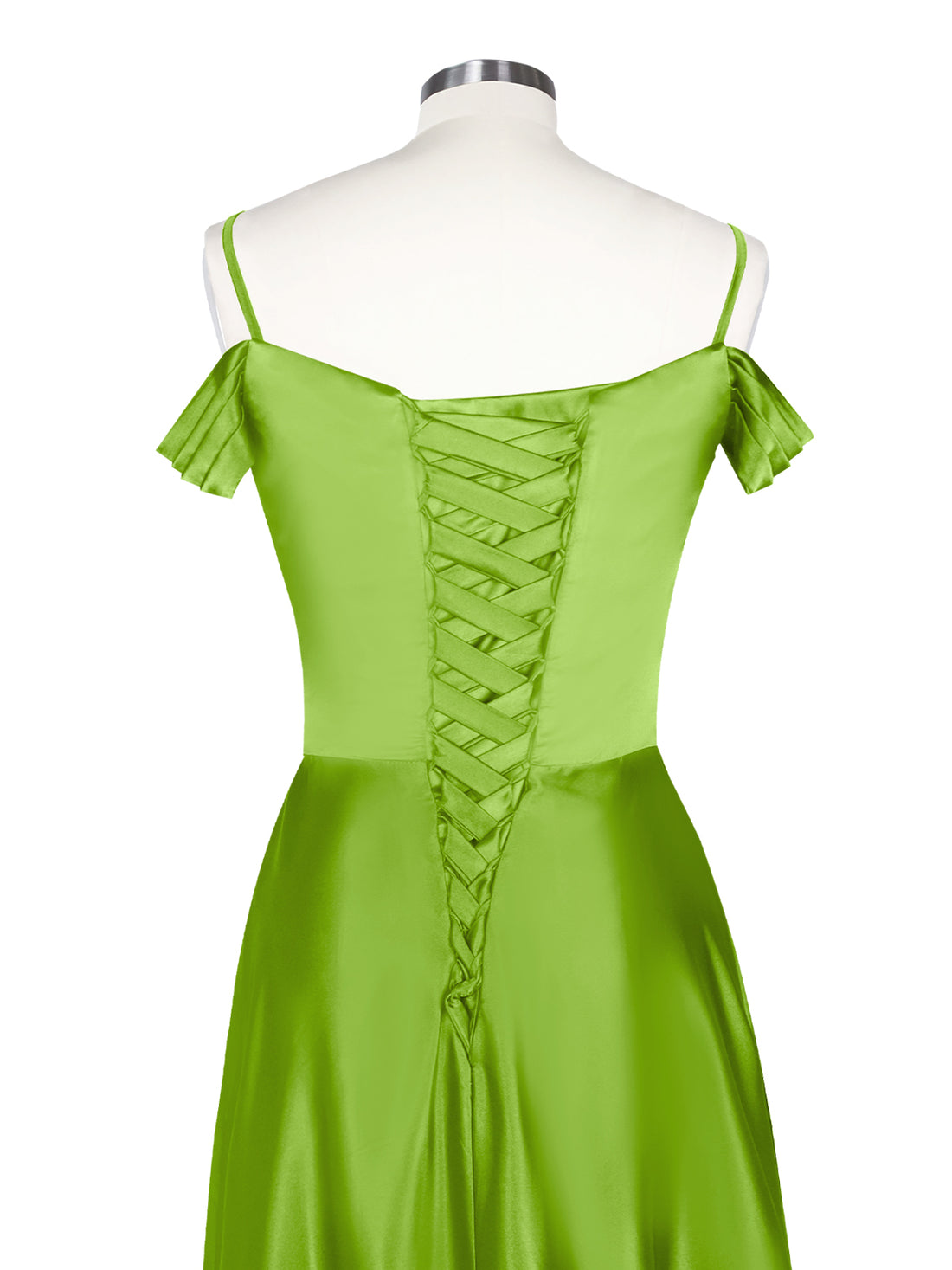 Silk-Like Pleated Prom Dress 