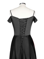 Silk-Like Pleated Prom Dress 