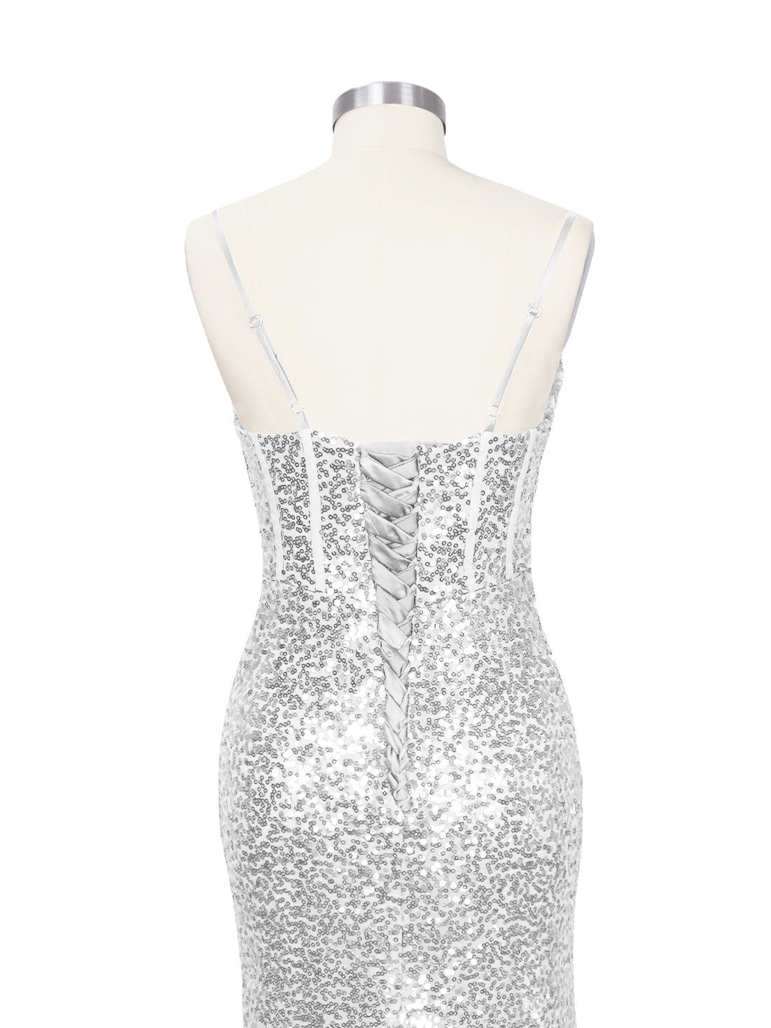 Spaghetti Sheath Prom Dress 