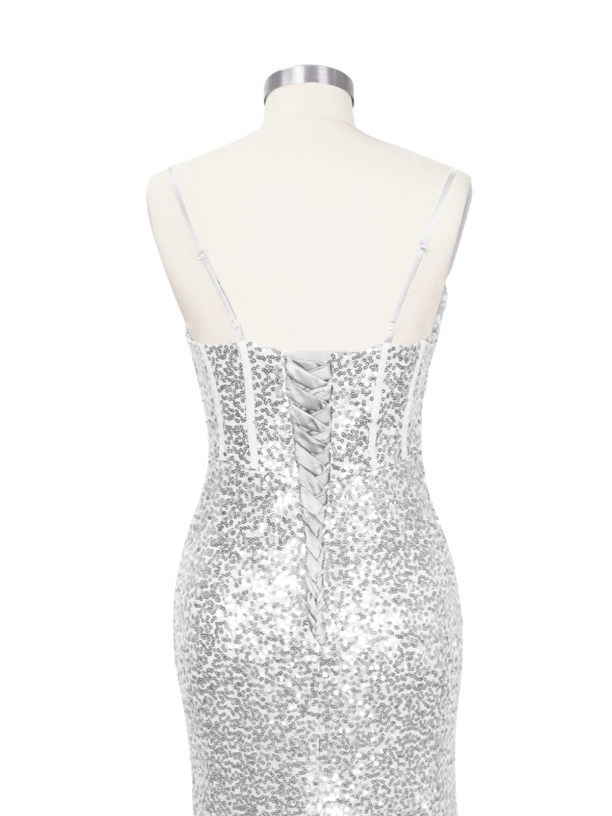 Spaghetti Sheath Prom Dress 