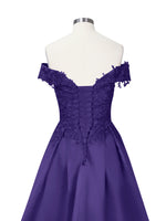 Applique Bodice Prom Dress 