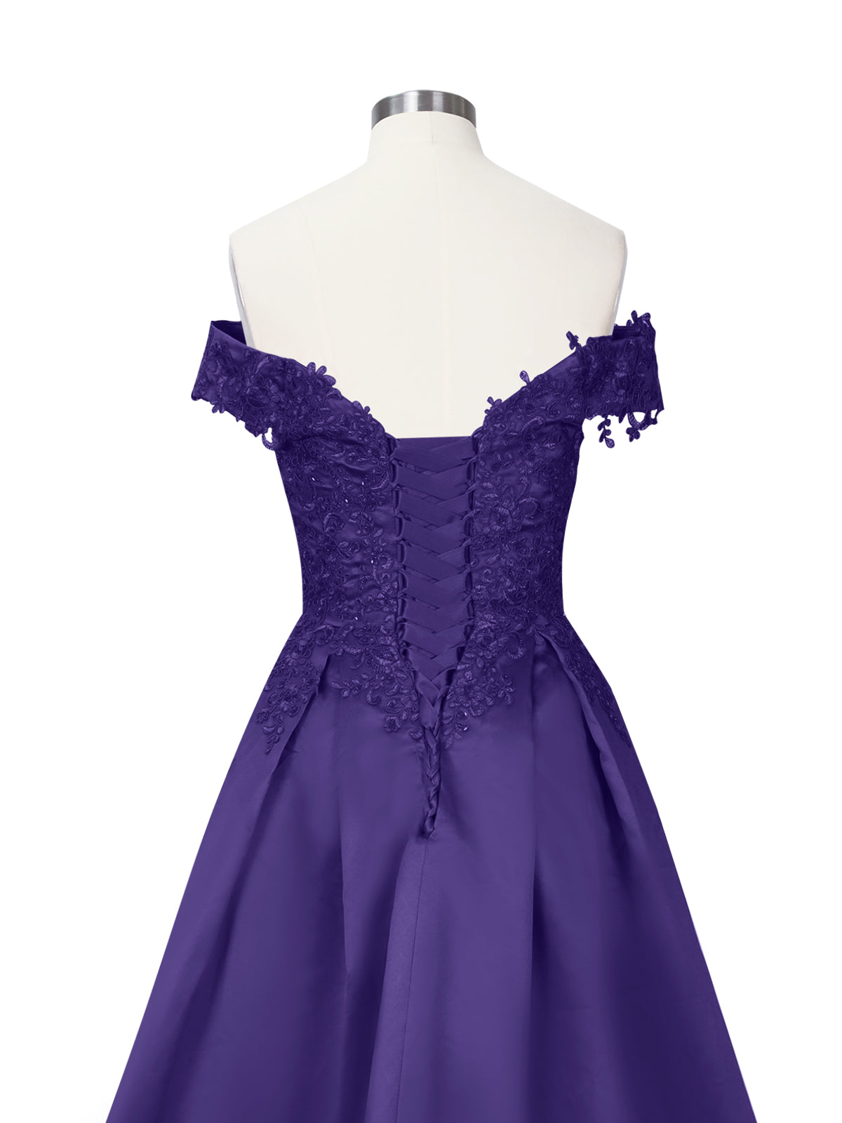 Applique Bodice Prom Dress 