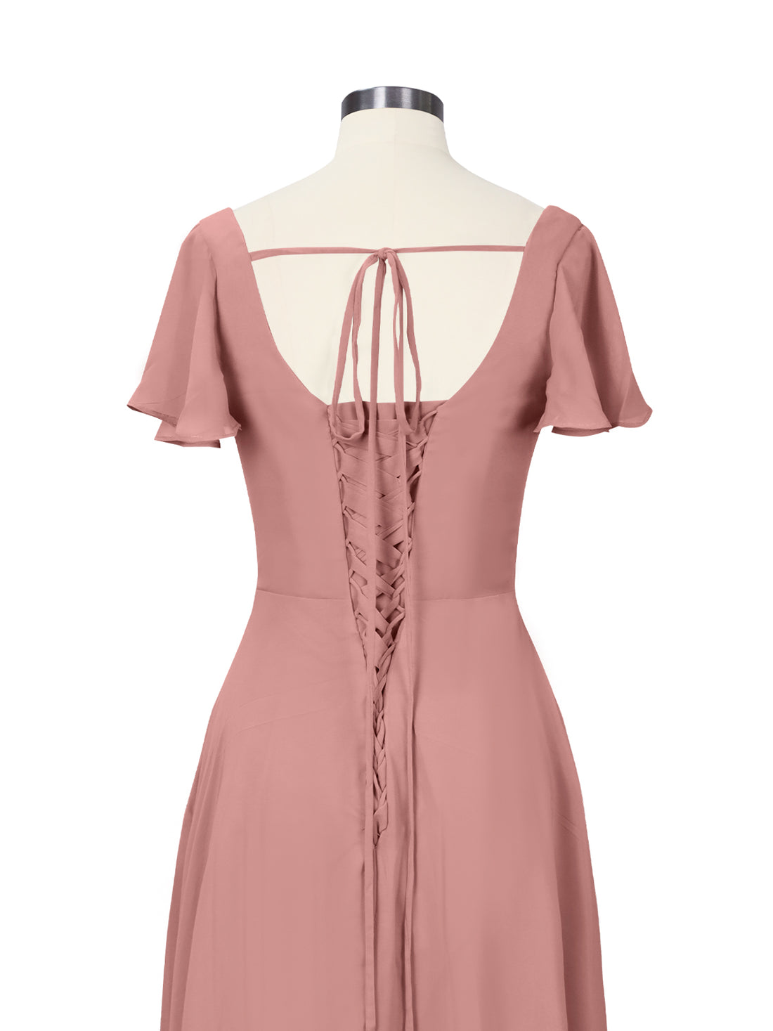 Flutter Sleeves Bridesmaid Dress 