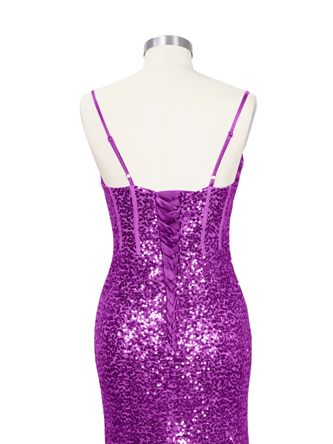 Spaghetti Sheath Prom Dress 
