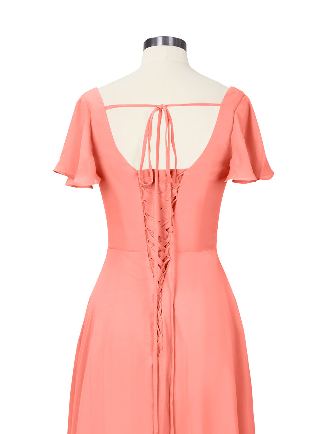 Flutter Sleeves Bridesmaid Dress 