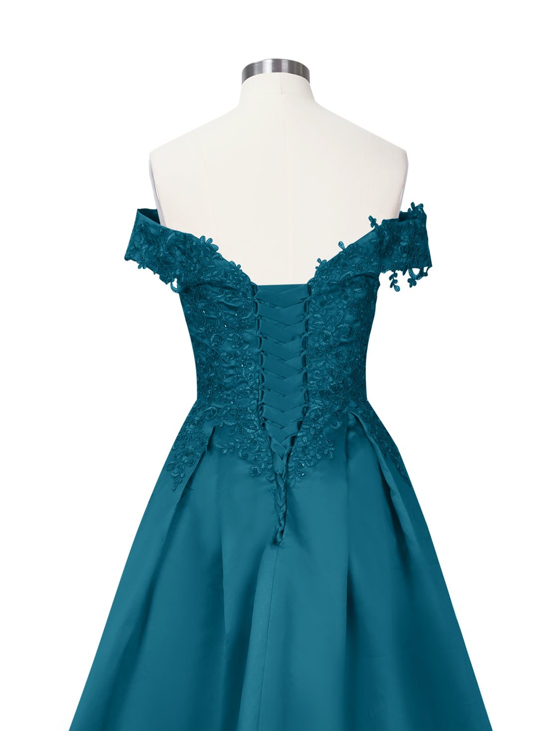 Applique Bodice Prom Dress 
