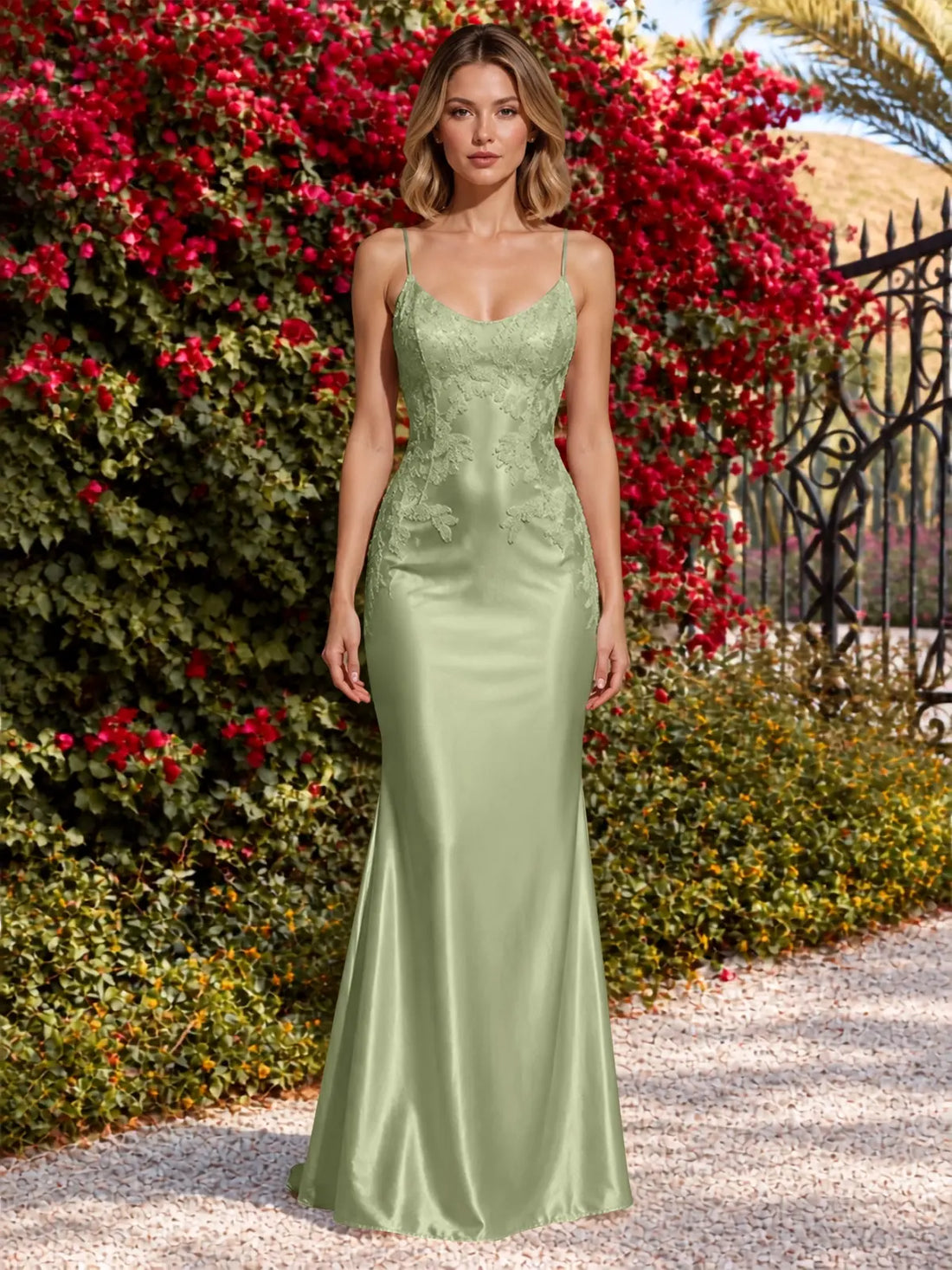 Mermaid Prom Dress with Sequin Appliques 