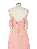 Flowy Spaghetti Bridesmaid Dress 